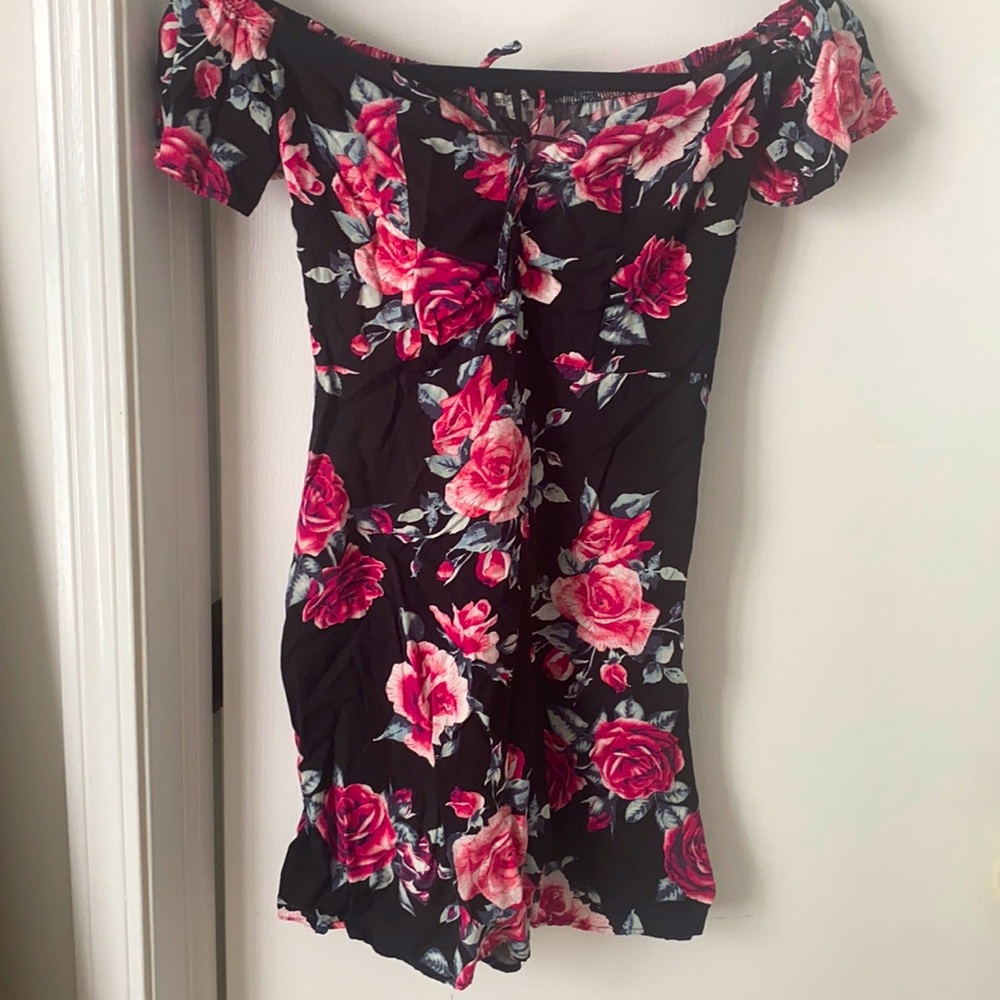 Floral off the shoulder dress